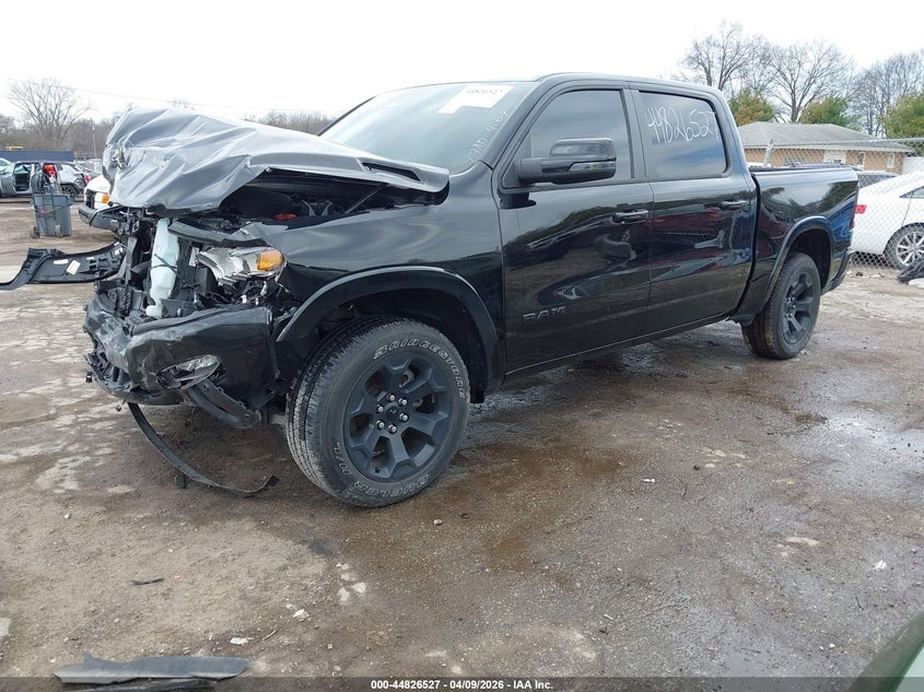 2025 Ram 1500 3.0 Ram Big Horn 4X4 5'7 Box black Lot 111044826527 Vin 1C6SRFFP7SN535362