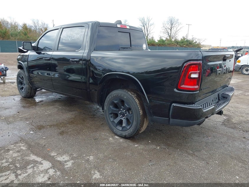 2025 Ram 1500 3.0 Ram Big Horn 4X4 5'7 Box black Lot 111044826527 Vin 1C6SRFFP7SN535362