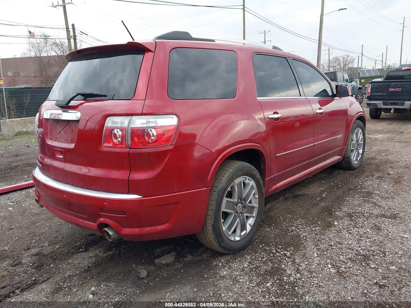 Vin: 1gkkrted1cj288755, lot: 45323850, gmc acadia denali 20124