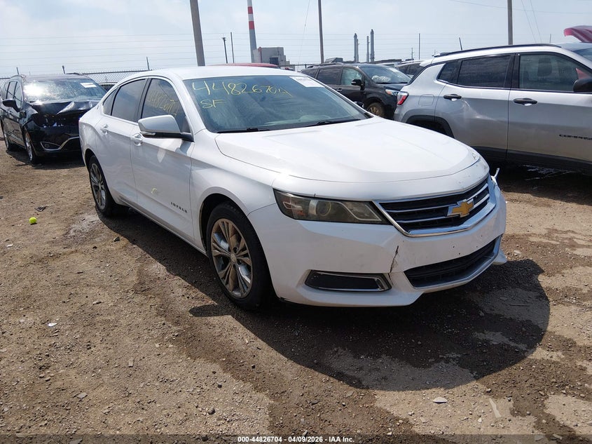 2014 Chevrolet Impala 3.6 2Lt white Lot 111044826704 Vin 2G1125S35E9150338