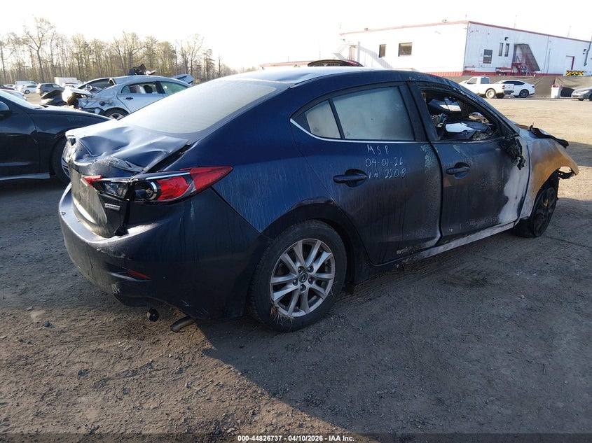 2014 Mazda 3 2.0 I Touring blue Lot 111044826737 Vin JM1BM1V77E1182208