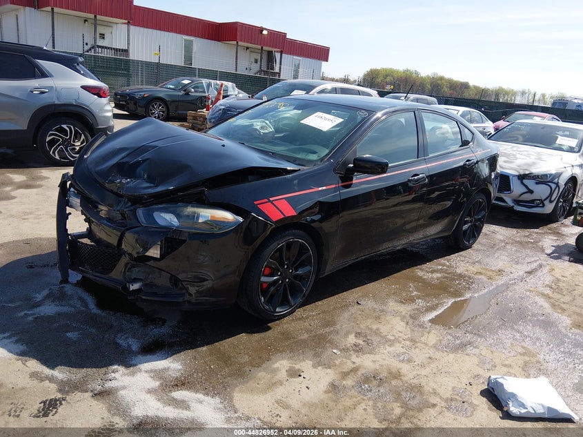 Vin: 1c3cdffa2gd818101, lot: 45324250, dodge dart sxt sport blacktop 20162