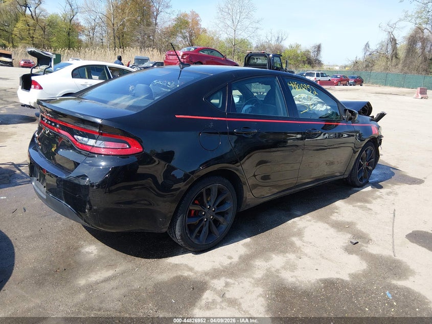 Vin: 1c3cdffa2gd818101, lot: 45324250, dodge dart sxt sport blacktop 20164