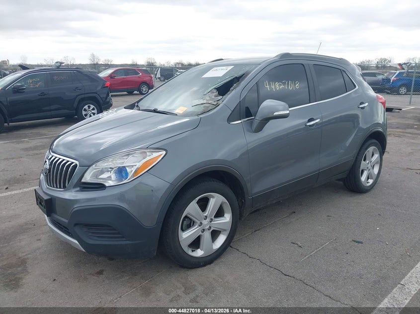 2015 Buick Encore 1.4 grey Lot 111044827018 Vin KL4CJASB2FB202263