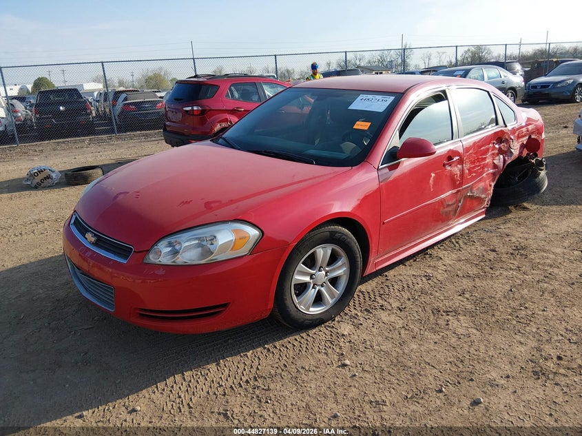 2012 Chevrolet Impala 3.6 Ls red Lot 111044827139 Vin 2G1WF5E30C1158851
