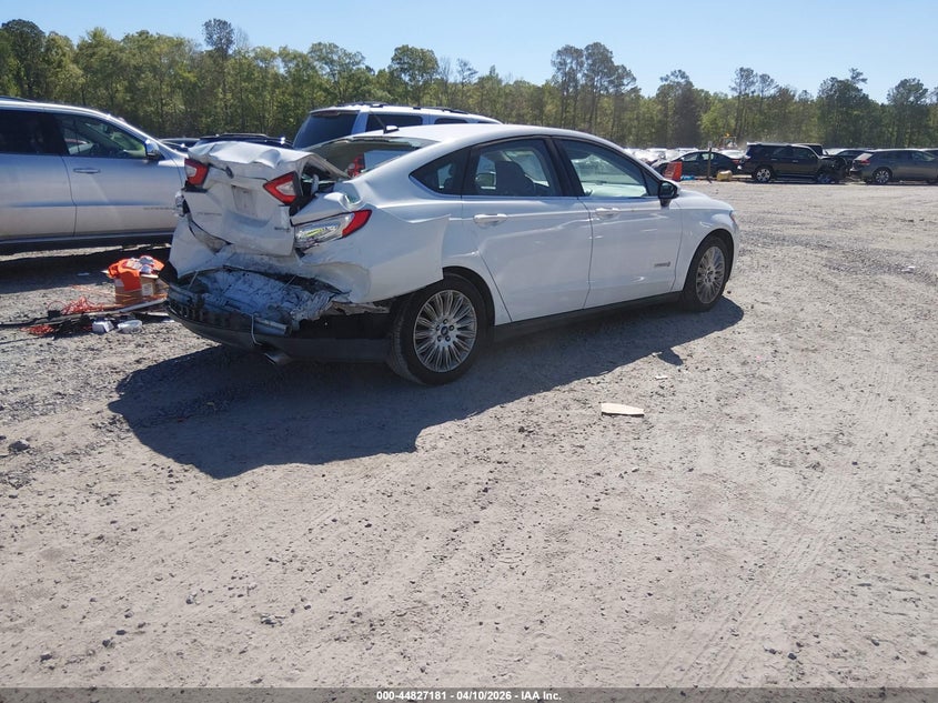 2015 Ford Fusion 2.0 Hybrid S white Lot 111044827181 Vin 3FA6P0UUXFR197809