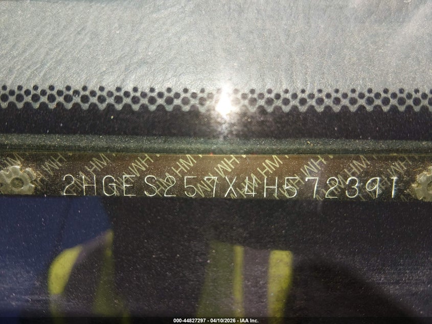 2004 Honda Civic Ex VIN: 2HGES257X4H572391 Lot: 44827297