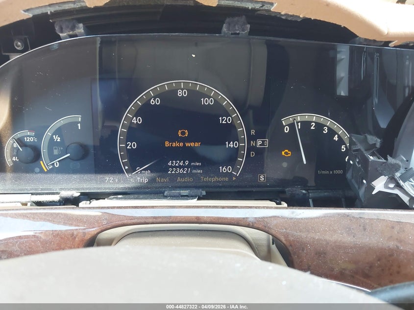 2007 Mercedes-Benz S 550 4Matic VIN: WDDNG86X97A119437 Lot: 44827322