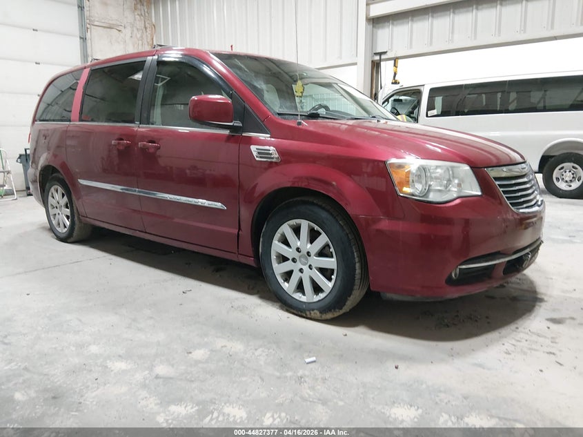 2013 Chrysler Town & country 3.6 Touring red Lot 111044827377 Vin 2C4RC1BG8DR677758