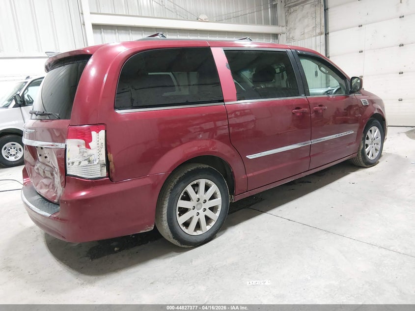 2013 Chrysler Town & country 3.6 Touring red Lot 111044827377 Vin 2C4RC1BG8DR677758