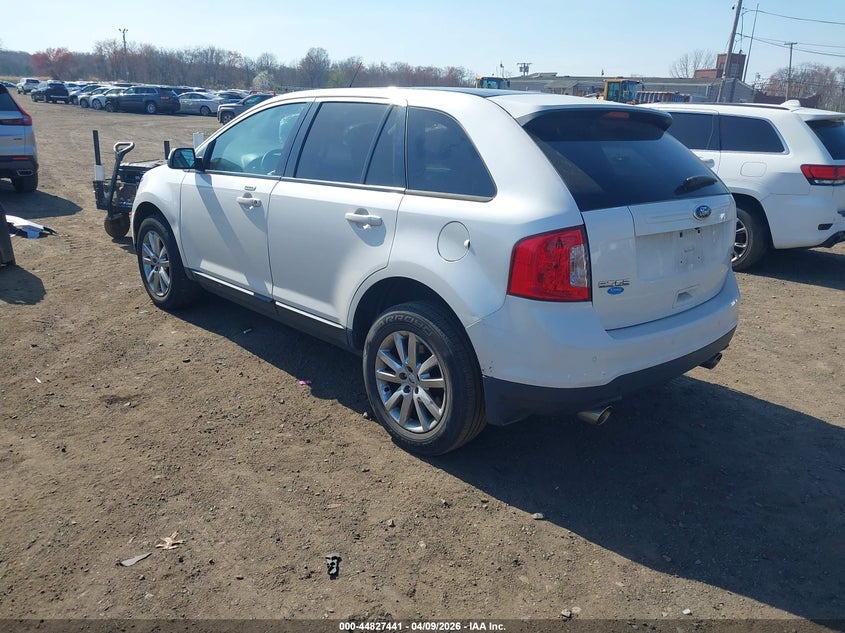 2013 Ford Edge 3.5 Sel white Lot 111044827441 Vin 2FMDK4JCXDBB48894