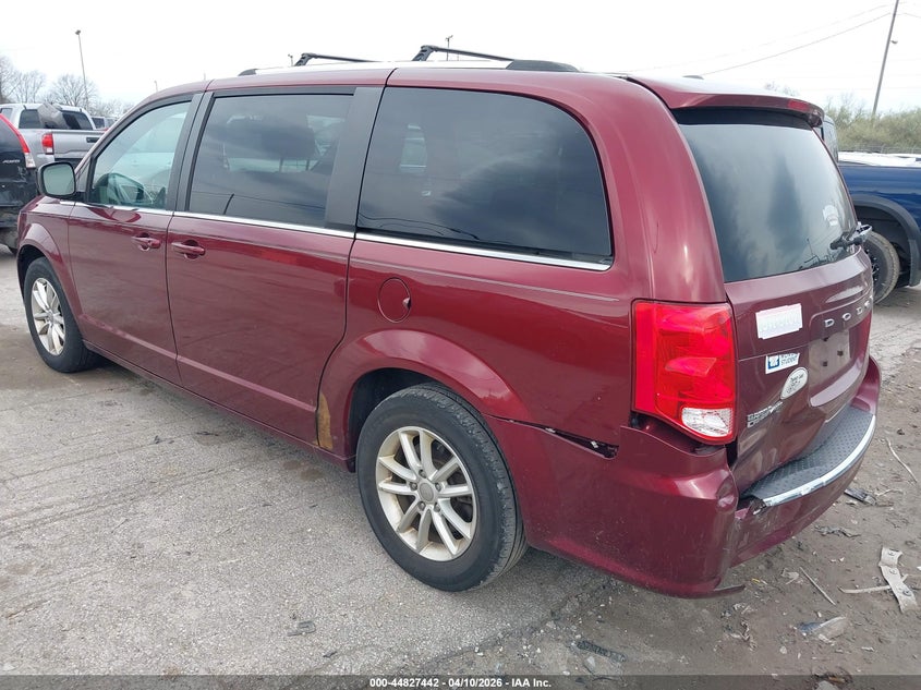 2018 Dodge Caravan 3.6 Grand Sxt red Lot 111044827442 Vin 2C4RDGCG3JR207244