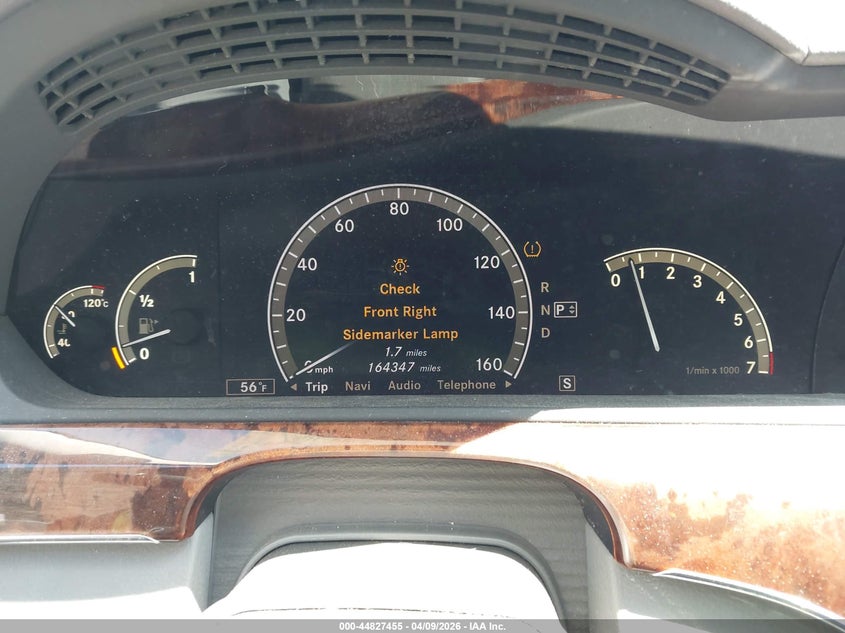 2008 Mercedes-Benz S 550 4Matic VIN: WDDNG86X78A178665 Lot: 44827455