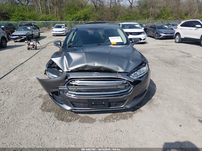 2013 Ford Fusion 2.5 Se grey Lot 111044827481 Vin 3FA6P0H73DR370118
