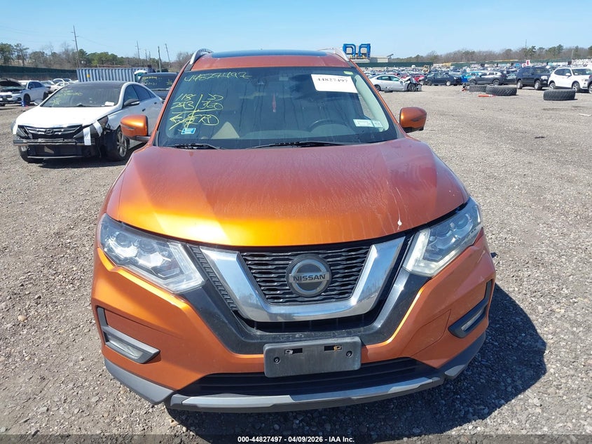 2018 Nissan Rogue 2.5 Sl orange Lot 111044827497 Vin 5N1AT2MV9JC800644