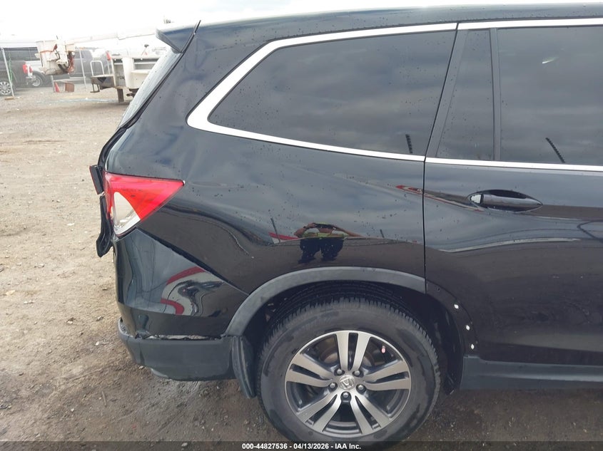 2018 Honda Pilot 3.5 Ex-L black Lot 111044827536 Vin 5FNYF6H76JB004210