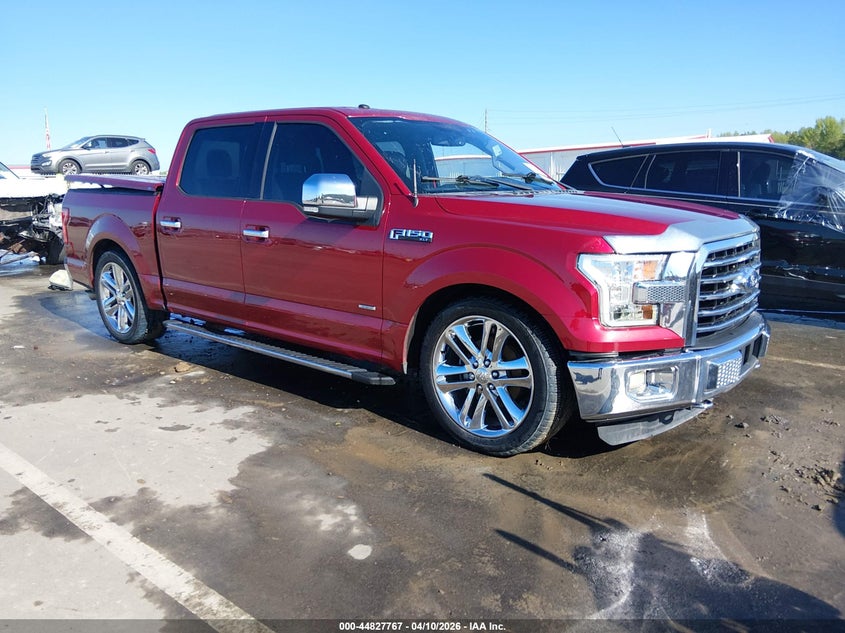 2016 Ford F-150 2.7 Xlt red Lot 111044827767 Vin 1FTEW1EP8GFD48376