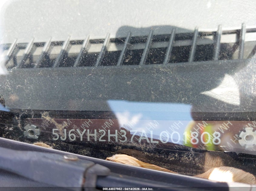 2010 Honda Element Lx VIN: 5J6YH2H37AL001808 Lot: 44827952