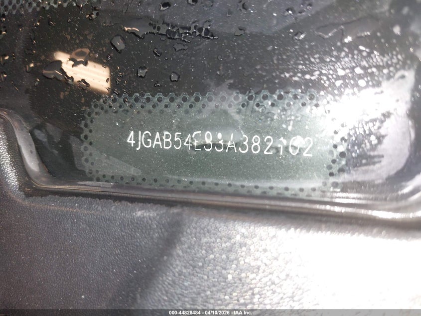 2003 Mercedes-Benz Ml 320 VIN: 4JGAB54E33A382102 Lot: 44828484