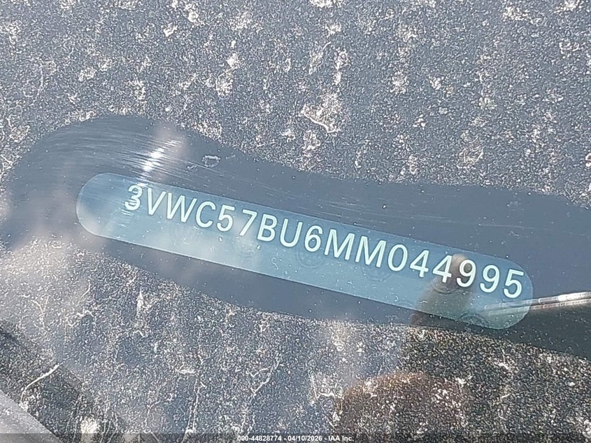 2021 Volkswagen Jetta 1.4T R-Line/1.4T S/1.4T Se VIN: 3VWC57BU6MM044995 Lot: 44828774
