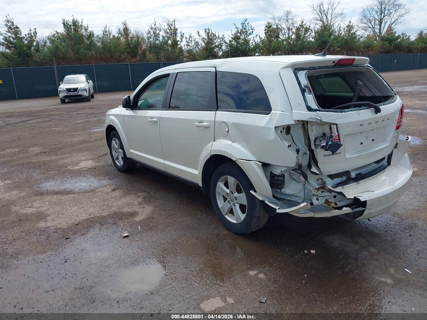 2013 Dodge Journey 2.4 American Value Pkg white Lot 111044828801 Vin 3C4PDCAB4DT508467