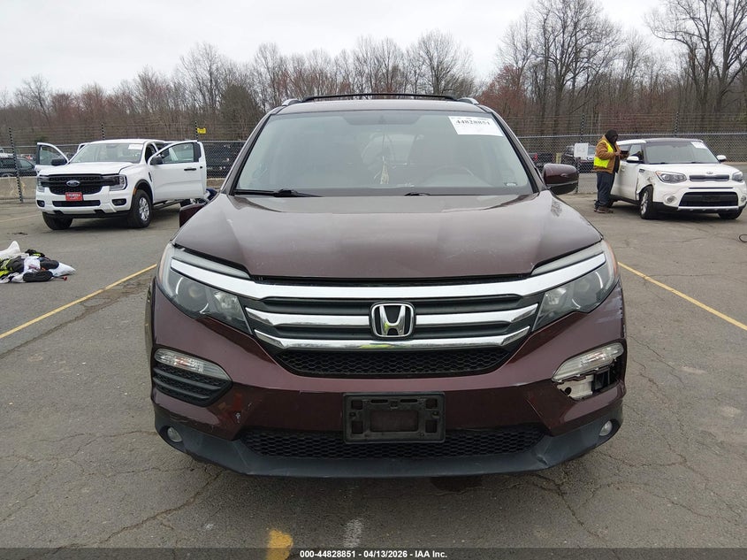 2017 Honda Pilot 3.5 Ex-L red Lot 111044828851 Vin 5FNYF6H55HB046229