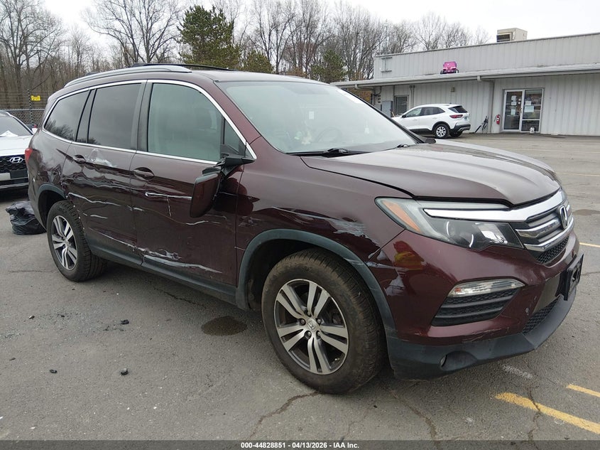 2017 Honda Pilot 3.5 Ex-L red Lot 111044828851 Vin 5FNYF6H55HB046229