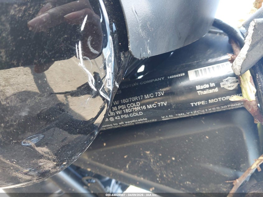 2025 Harley-Davidson Rh1250 S VIN: MLY1ZC41XSS307906 Lot: 44828987