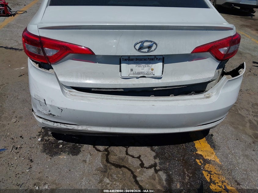 2017 Hyundai Sonata 2.4 Se white Lot 111044829050 Vin 5NPE24AF1HH486200