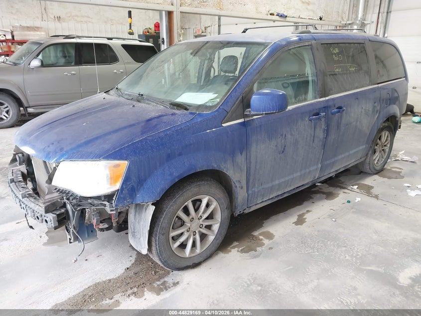 2020 Dodge Caravan 3.6 Grand Sxt blue Lot 111044829169 Vin 2C4RDGCG3LR179707
