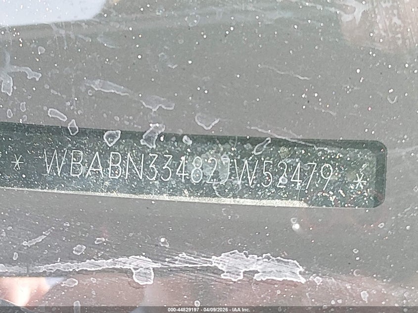 2002 BMW 325Ci VIN: WBABN33482JW52479 Lot: 44829197