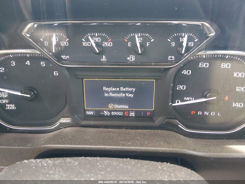 2019 Gmc SIERRA 5.3 1500 Slt grey Lot 111044829218 Vin 3GTU9DED2KG156002