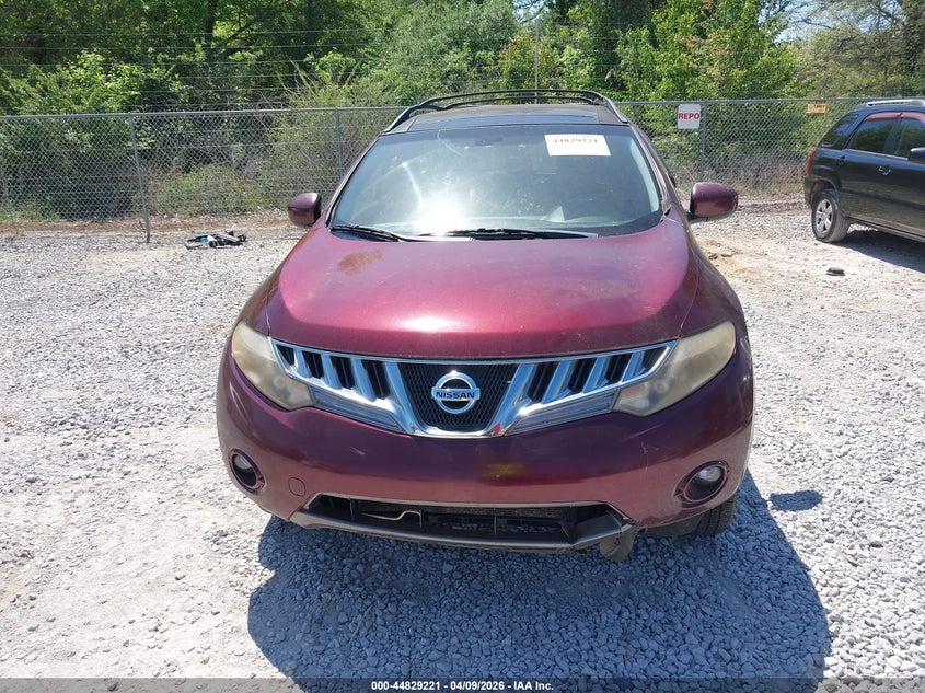 2009 Nissan Murano Sl VIN: JN8AZ18U09W003731 Lot: 44829221