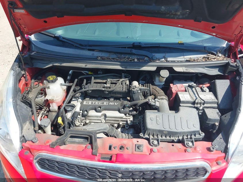 2015 Chevrolet Spark 1.2 1lt Cvt Red Lot 111044829295 Vin KL8CD6S98FC725099