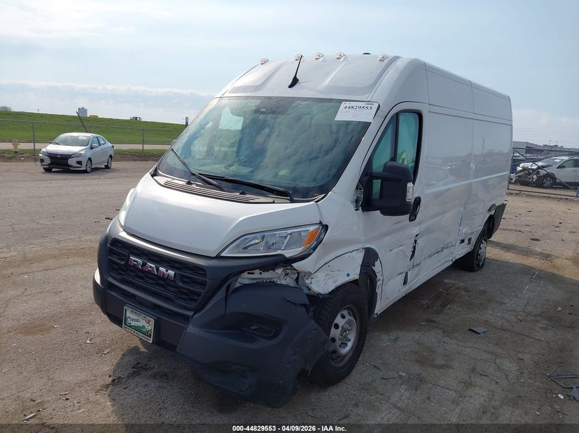 Vin: 3c6lrvdg4pe525546, lot: 45326851, ram promaster 2500 high roof 159 wb 20232