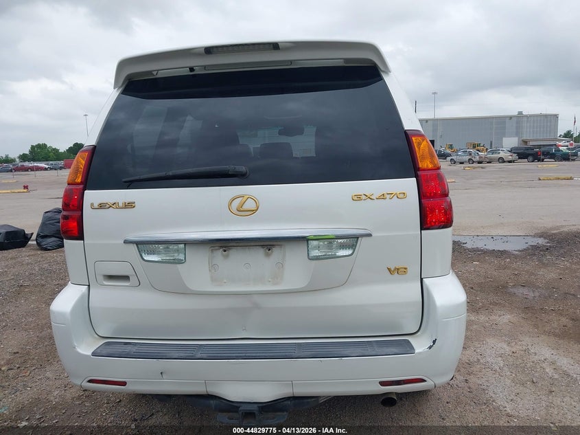 2005 Lexus Gx 470 VIN: JTJBT20X050076220 Lot: 44829775