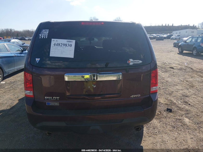 2014 Honda Pilot Ex-L VIN: 5FNYF4H68EB042488 Lot: 44829830