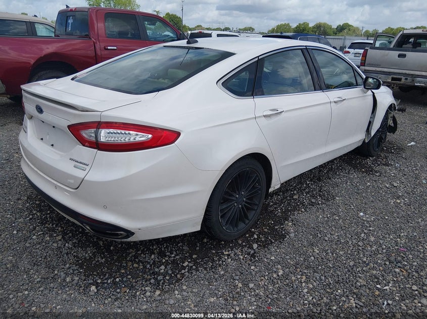 2016 Ford Fusion 2.0 Titanium white Lot 111044830099 Vin 3FA6P0K93GR243612