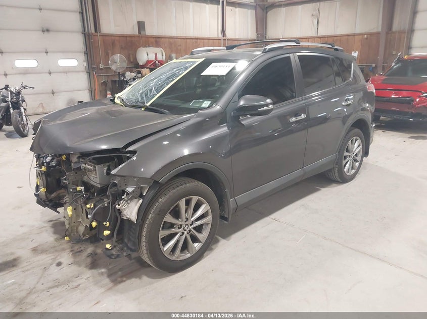 2017 Toyota Rav 4 2.5 Limited Grey Lot 111044830184 Vin 2T3DFREV9HW556937