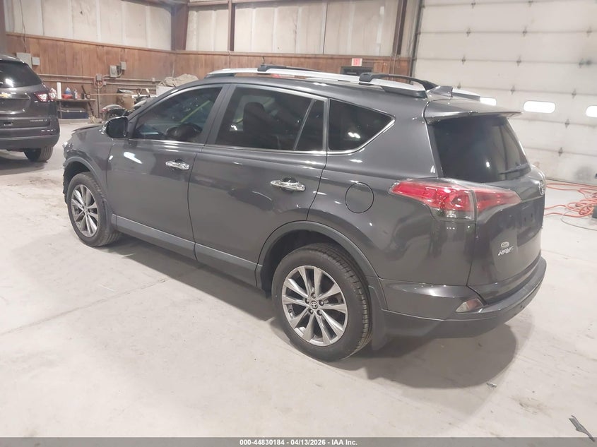 2017 Toyota Rav 4 2.5 Limited Grey Lot 111044830184 Vin 2T3DFREV9HW556937