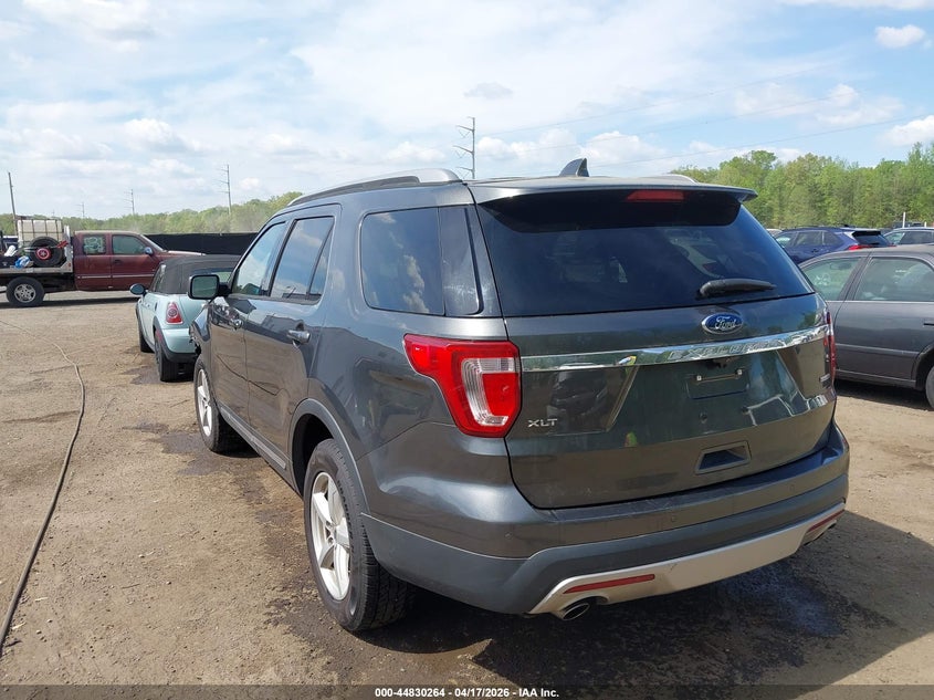 2017 Ford Explorer 2.3 Xlt grey Lot 111044830264 Vin 1FM5K8DH5HGC02331