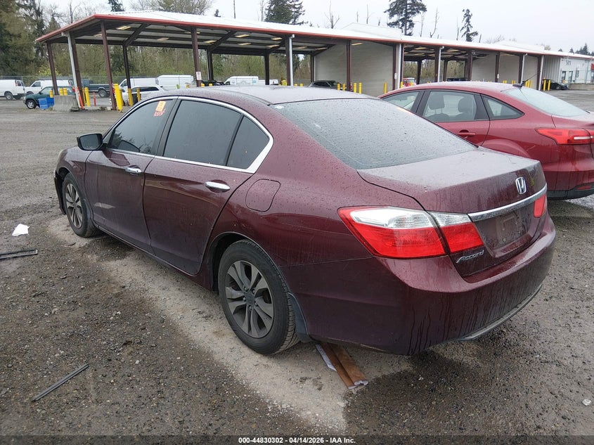 2013 Honda Accord 2.4 Lx brown Lot 111044830302 Vin 1HGCR2F35DA104582