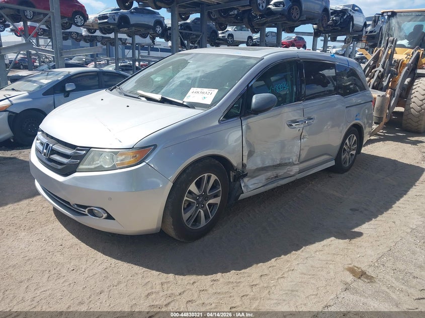 Vin: 5fnrl5h93fb081682, lot: 45327620, honda odyssey touring/touring elite 20152