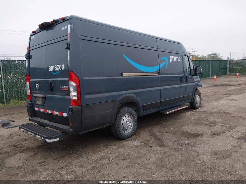 Vin: 3c6mrvjg5me586215, lot: 45327694, ram promaster 3500 cargo van high roof 159 wb ext 20214