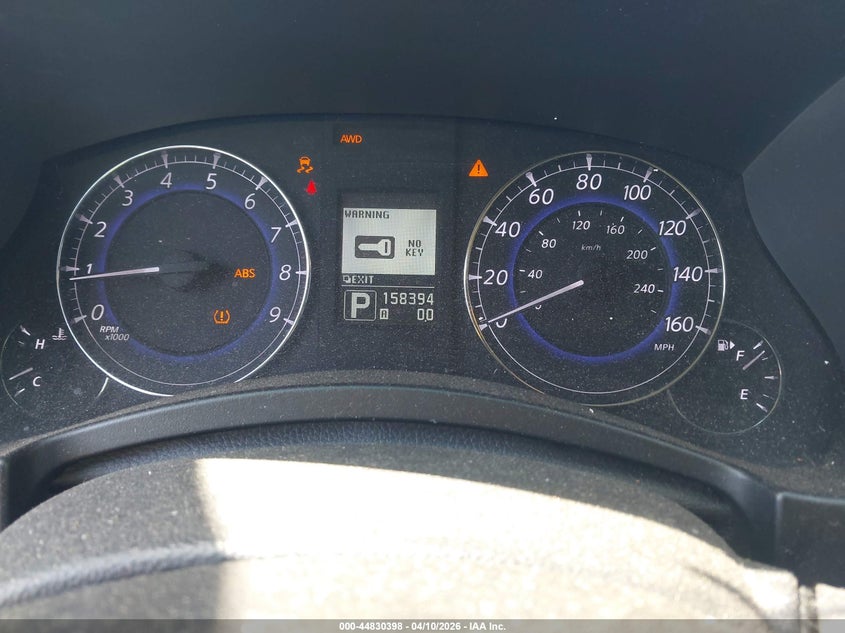 2012 Infiniti Ex35 Journey VIN: JN1AJ0HR9CM450282 Lot: 44830398