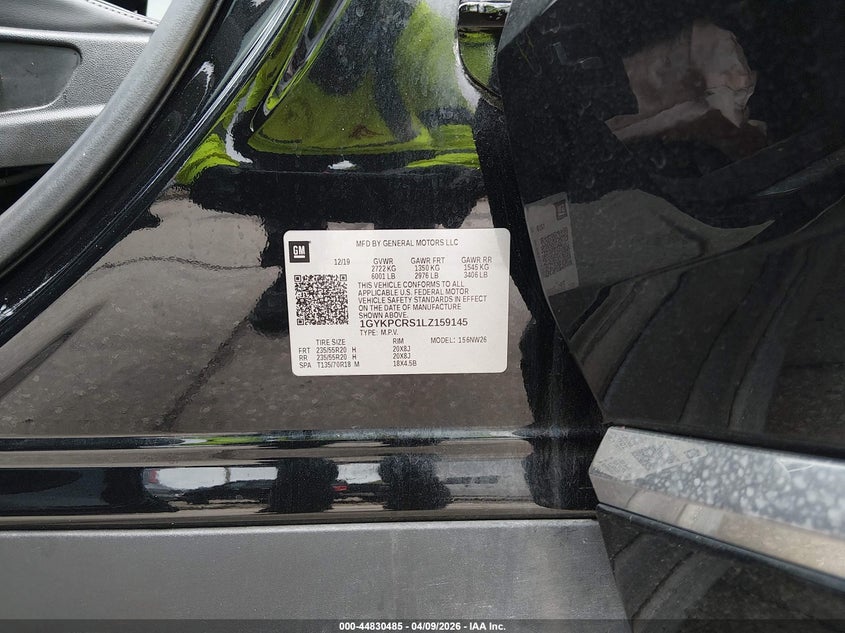 2020 Cadillac Xt6 Fwd Premium Luxury VIN: 1GYKPCRS1LZ159145 Lot: 44830485