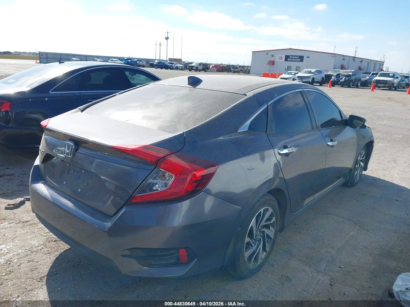 2018 Honda Civic 2.0 Ex grey Lot 111044830649 Vin 2HGFC2F79JH595723