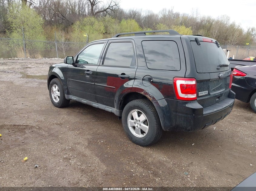 2012 Ford Escape 2.5 Xlt black Lot 111044830665 Vin 1FMCU9D75CKA29107