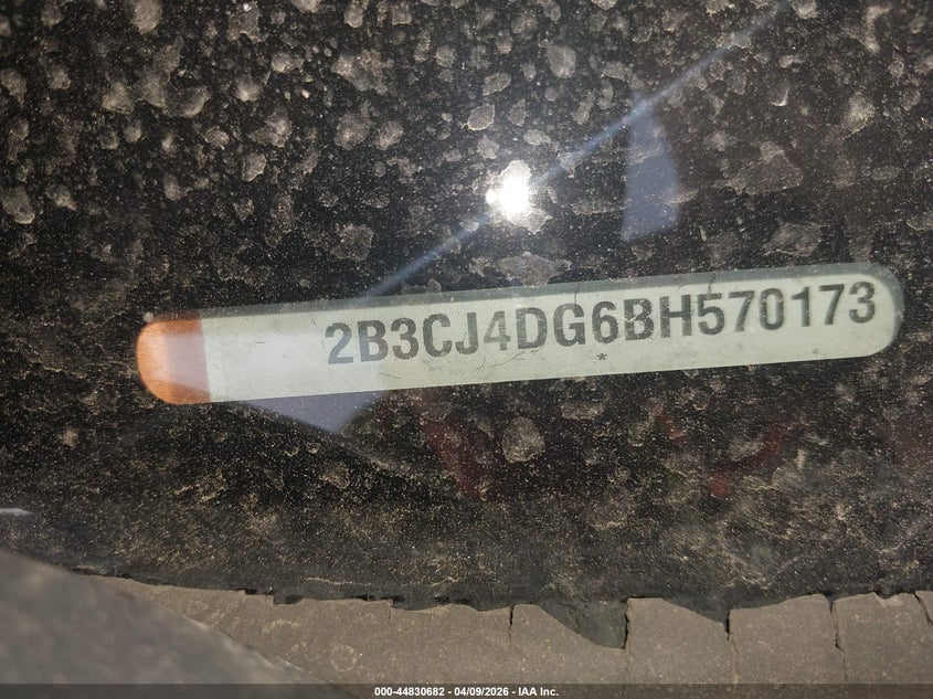 2011 Dodge Challenger VIN: 2B3CJ4DG6BH570173 Lot: 44830682