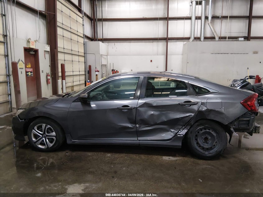 2016 Honda Civic 2.0 Lx grey Lot 111044830744 Vin 2HGFC2F58GH503704